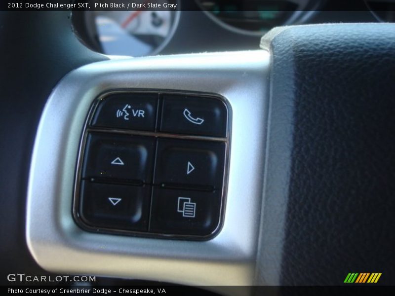Pitch Black / Dark Slate Gray 2012 Dodge Challenger SXT