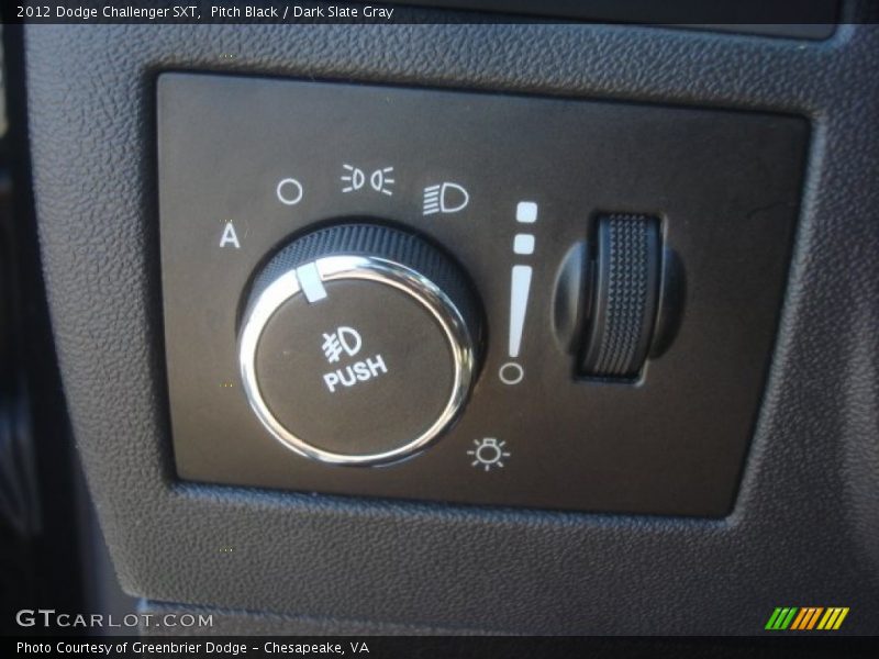 Pitch Black / Dark Slate Gray 2012 Dodge Challenger SXT