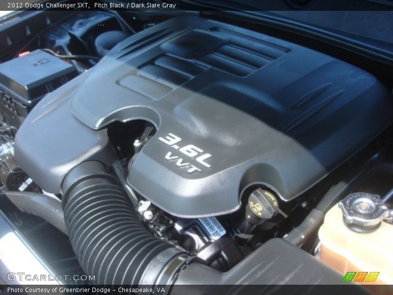 Pitch Black / Dark Slate Gray 2012 Dodge Challenger SXT