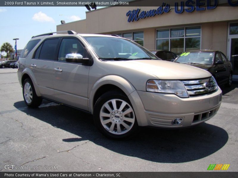 Smokestone Metallic / Medium Light Stone 2009 Ford Taurus X Limited