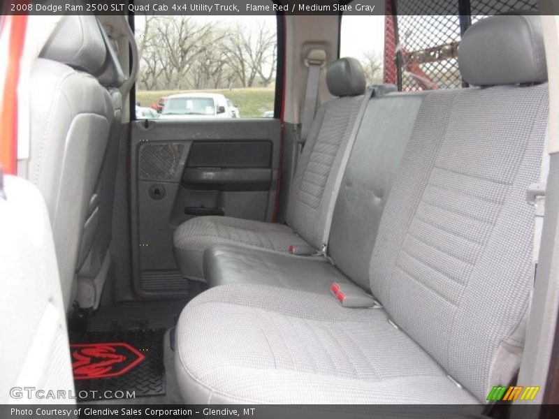 Flame Red / Medium Slate Gray 2008 Dodge Ram 2500 SLT Quad Cab 4x4 Utility Truck
