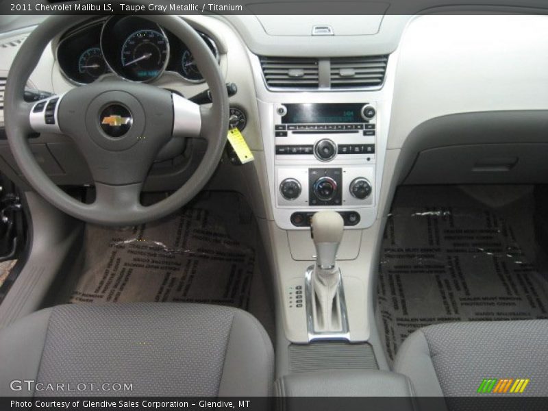 Taupe Gray Metallic / Titanium 2011 Chevrolet Malibu LS
