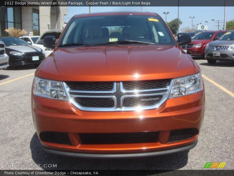 Copper Pearl / Black/Light Frost Beige 2012 Dodge Journey American Value Package