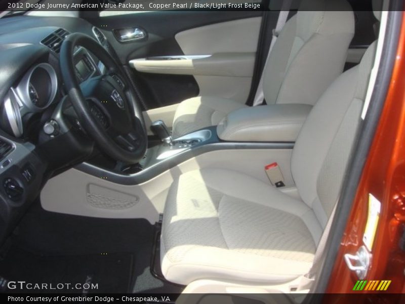 Copper Pearl / Black/Light Frost Beige 2012 Dodge Journey American Value Package