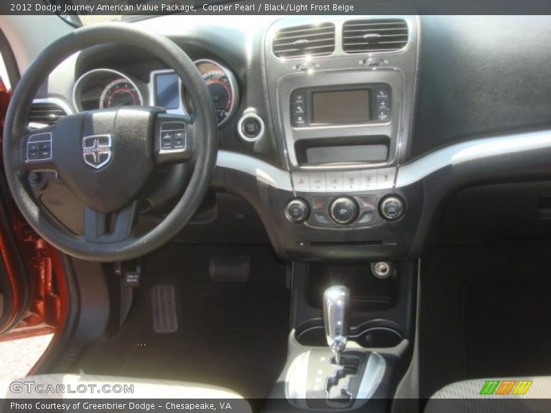 Copper Pearl / Black/Light Frost Beige 2012 Dodge Journey American Value Package