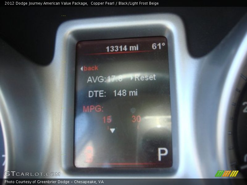 Copper Pearl / Black/Light Frost Beige 2012 Dodge Journey American Value Package