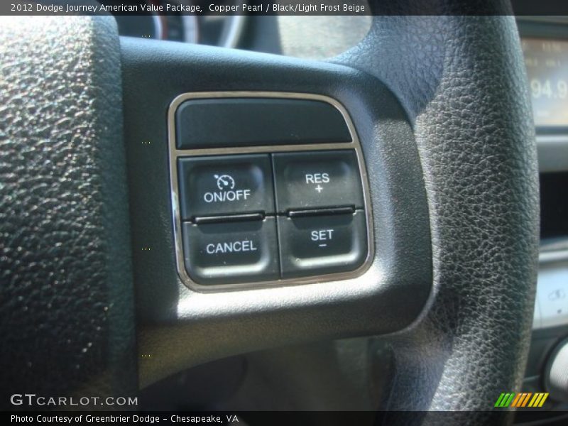 Copper Pearl / Black/Light Frost Beige 2012 Dodge Journey American Value Package