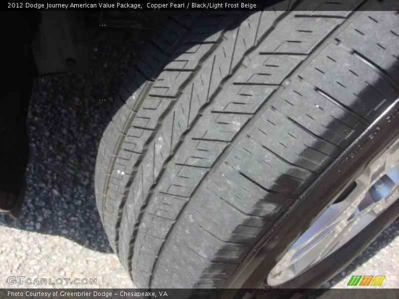 Copper Pearl / Black/Light Frost Beige 2012 Dodge Journey American Value Package
