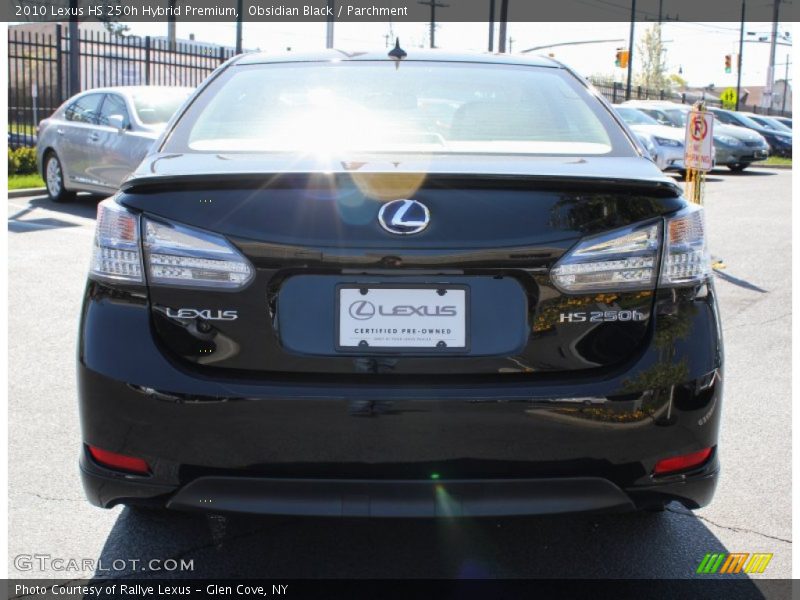 Obsidian Black / Parchment 2010 Lexus HS 250h Hybrid Premium