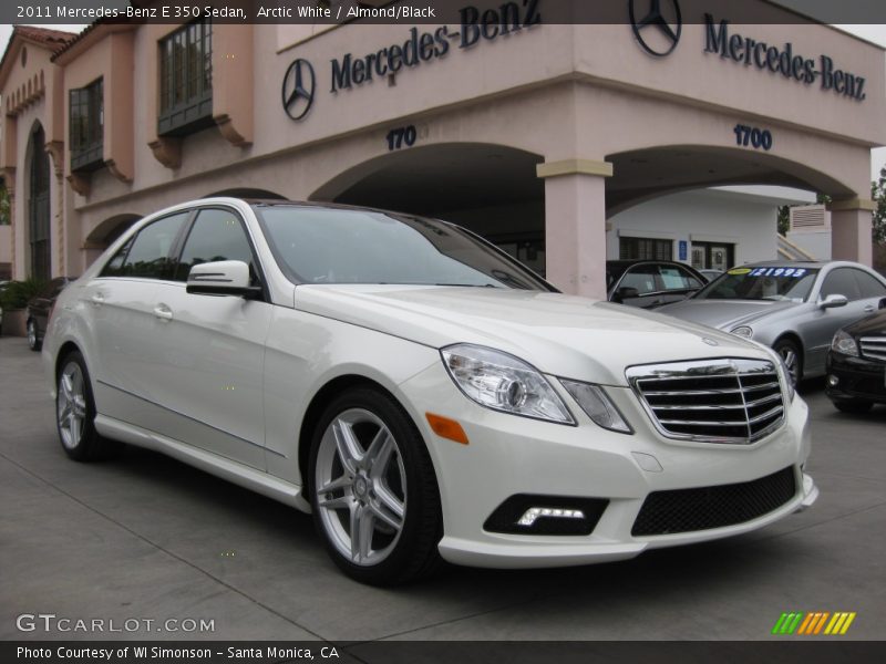 Arctic White / Almond/Black 2011 Mercedes-Benz E 350 Sedan