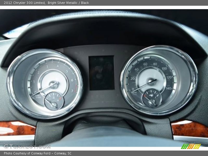 Bright Silver Metallic / Black 2012 Chrysler 300 Limited