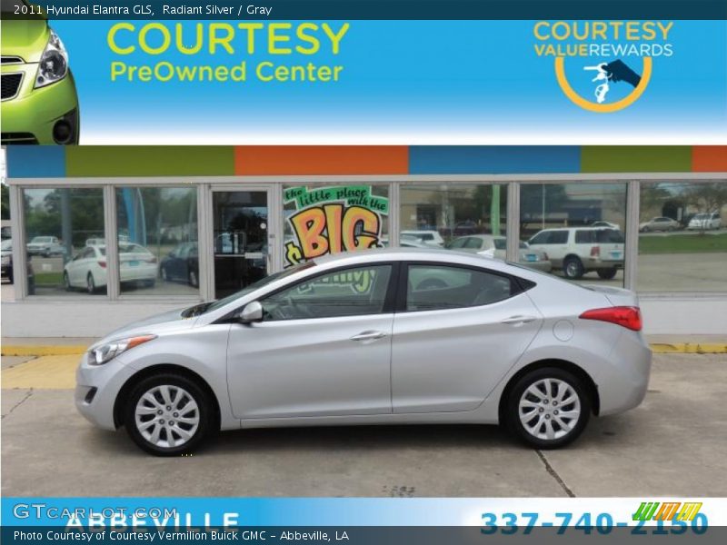 Radiant Silver / Gray 2011 Hyundai Elantra GLS