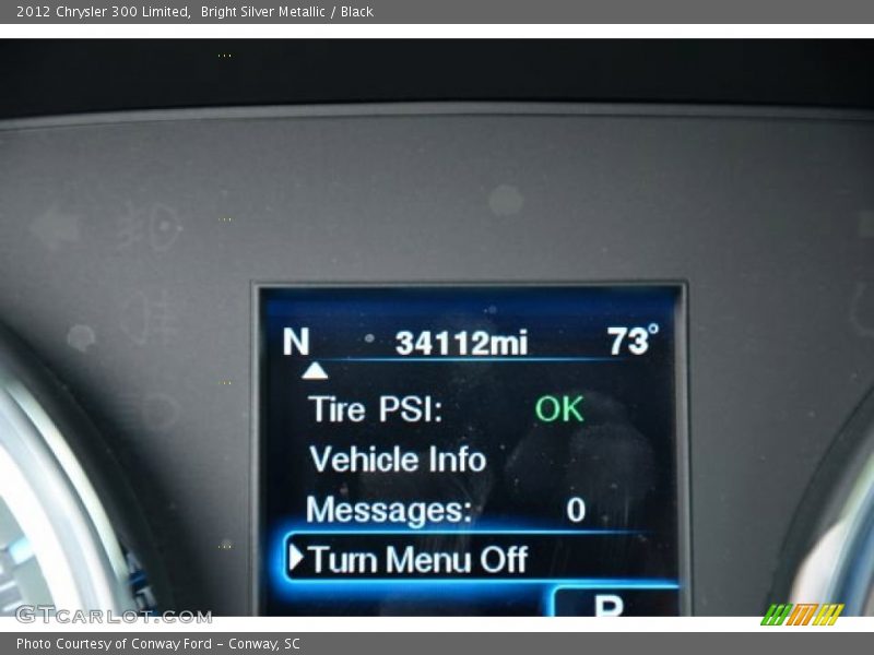 Bright Silver Metallic / Black 2012 Chrysler 300 Limited