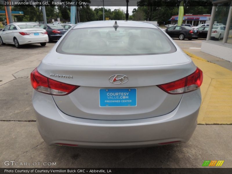 Radiant Silver / Gray 2011 Hyundai Elantra GLS