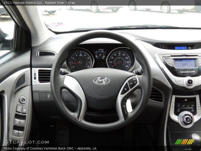 Radiant Silver / Gray 2011 Hyundai Elantra GLS