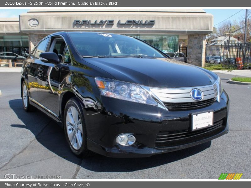 Obsidian Black / Black 2010 Lexus HS 250h Hybrid Premium