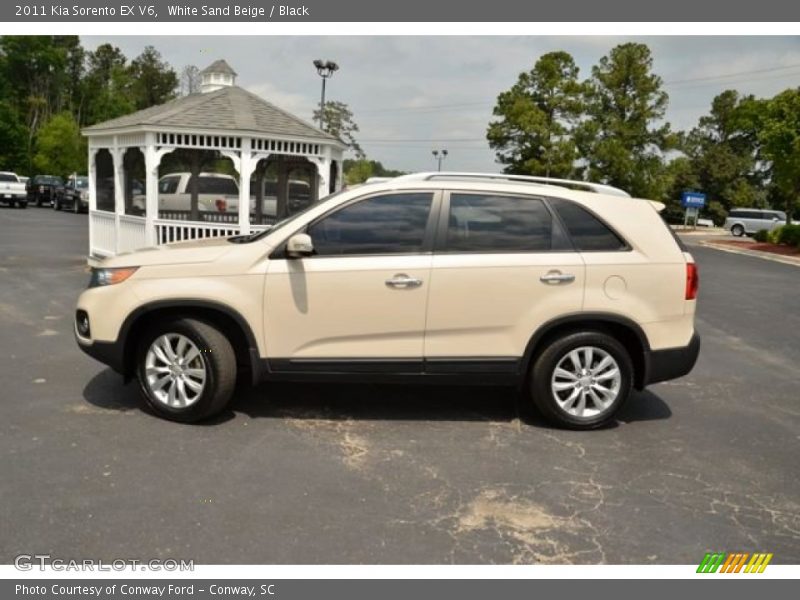 White Sand Beige / Black 2011 Kia Sorento EX V6