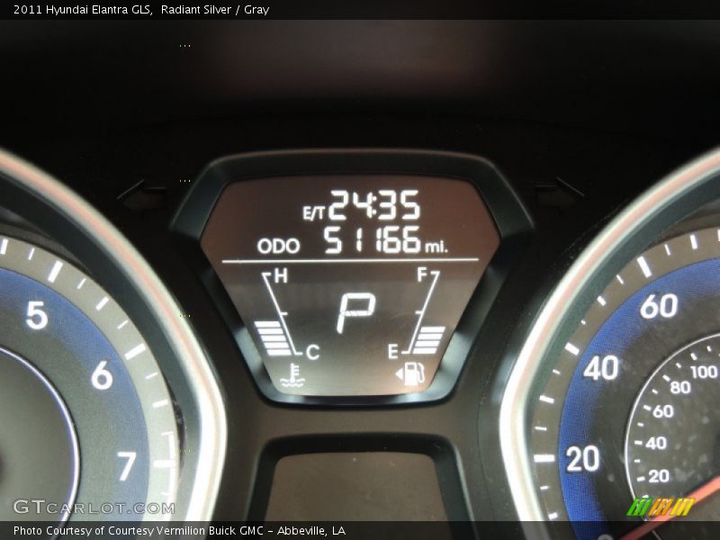 Radiant Silver / Gray 2011 Hyundai Elantra GLS