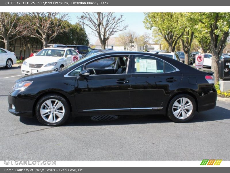 Obsidian Black / Black 2010 Lexus HS 250h Hybrid Premium