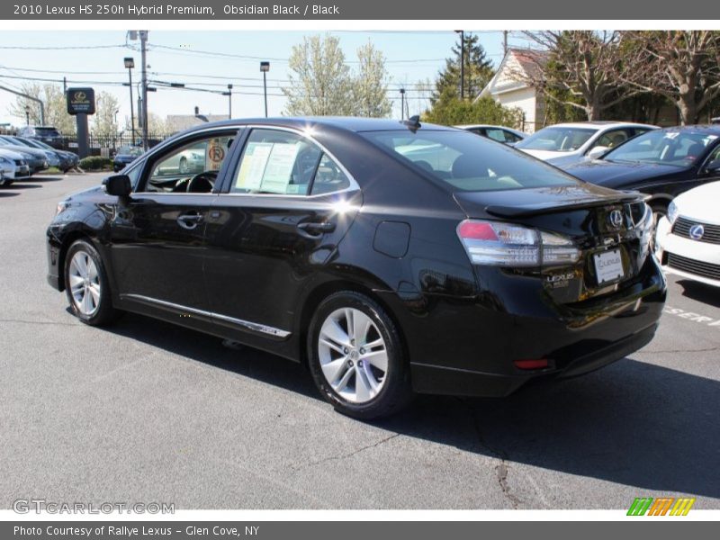 Obsidian Black / Black 2010 Lexus HS 250h Hybrid Premium