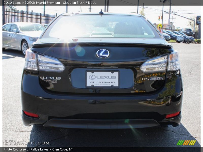 Obsidian Black / Black 2010 Lexus HS 250h Hybrid Premium