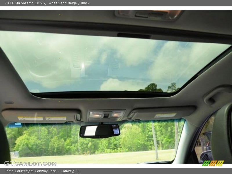 White Sand Beige / Black 2011 Kia Sorento EX V6
