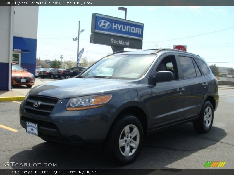 Slate Blue / Gray 2009 Hyundai Santa Fe GLS 4WD