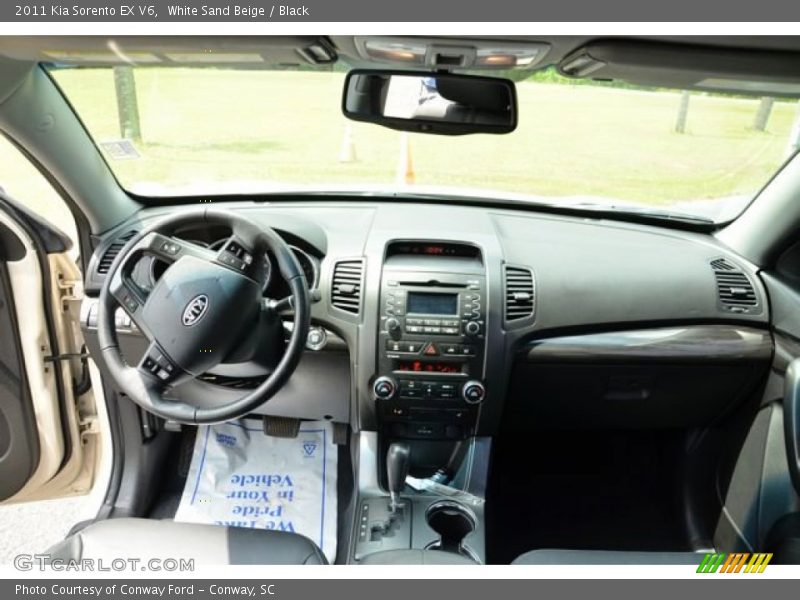 White Sand Beige / Black 2011 Kia Sorento EX V6