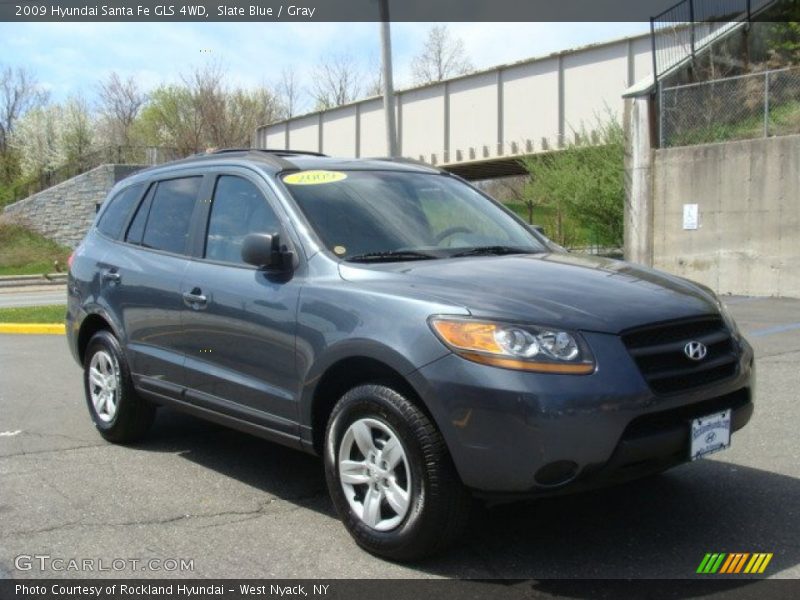 Slate Blue / Gray 2009 Hyundai Santa Fe GLS 4WD