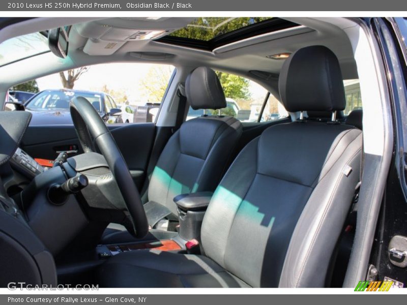 Obsidian Black / Black 2010 Lexus HS 250h Hybrid Premium