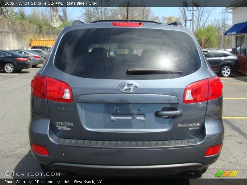 Slate Blue / Gray 2009 Hyundai Santa Fe GLS 4WD