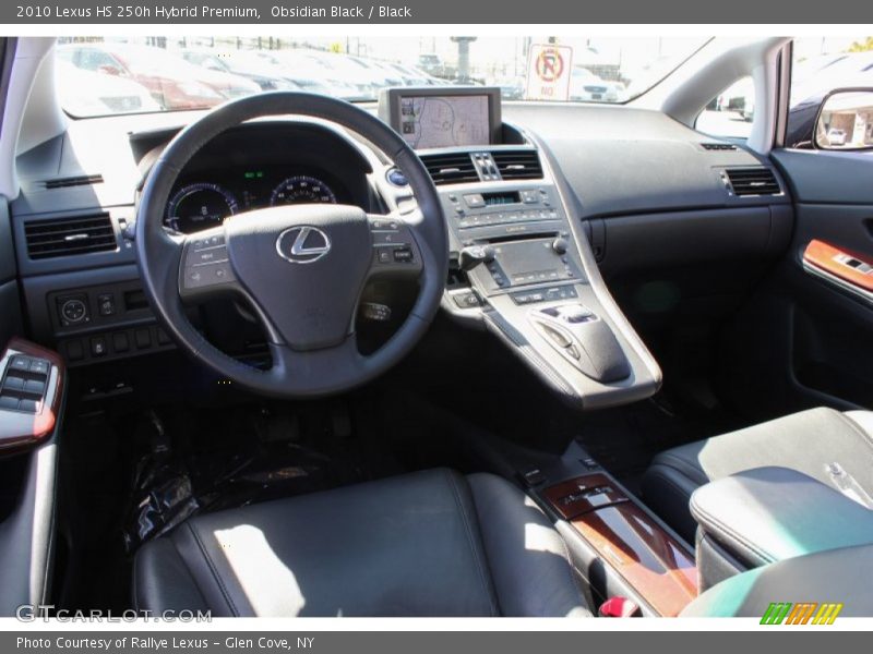 Obsidian Black / Black 2010 Lexus HS 250h Hybrid Premium