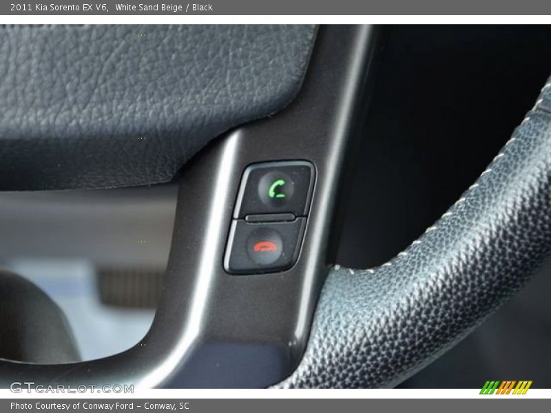 White Sand Beige / Black 2011 Kia Sorento EX V6