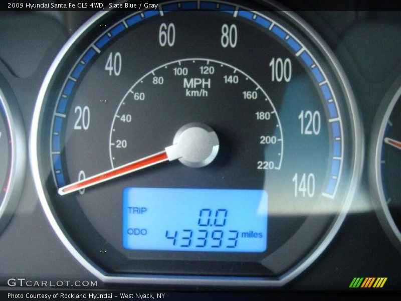 Slate Blue / Gray 2009 Hyundai Santa Fe GLS 4WD