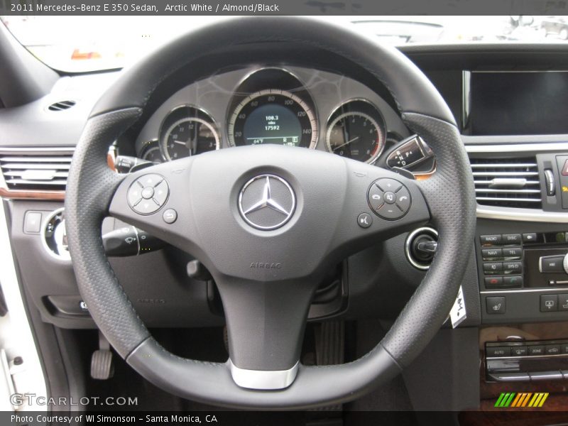 Arctic White / Almond/Black 2011 Mercedes-Benz E 350 Sedan