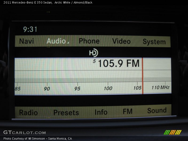 Arctic White / Almond/Black 2011 Mercedes-Benz E 350 Sedan