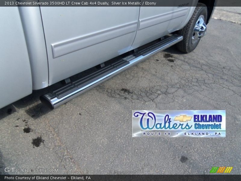 Silver Ice Metallic / Ebony 2013 Chevrolet Silverado 3500HD LT Crew Cab 4x4 Dually