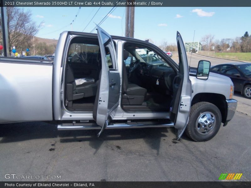 Silver Ice Metallic / Ebony 2013 Chevrolet Silverado 3500HD LT Crew Cab 4x4 Dually