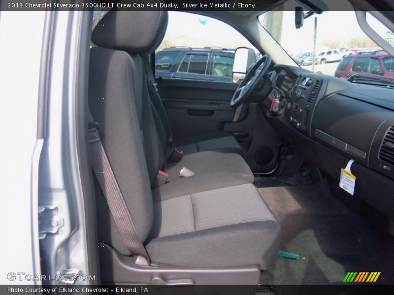 Silver Ice Metallic / Ebony 2013 Chevrolet Silverado 3500HD LT Crew Cab 4x4 Dually