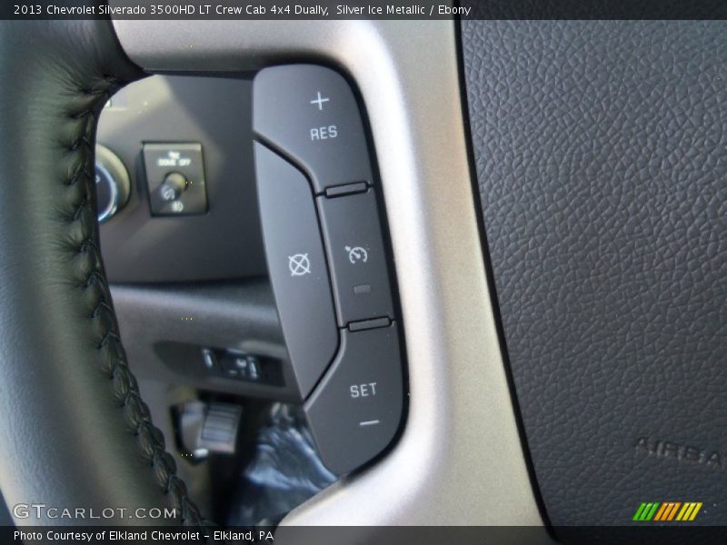 Silver Ice Metallic / Ebony 2013 Chevrolet Silverado 3500HD LT Crew Cab 4x4 Dually