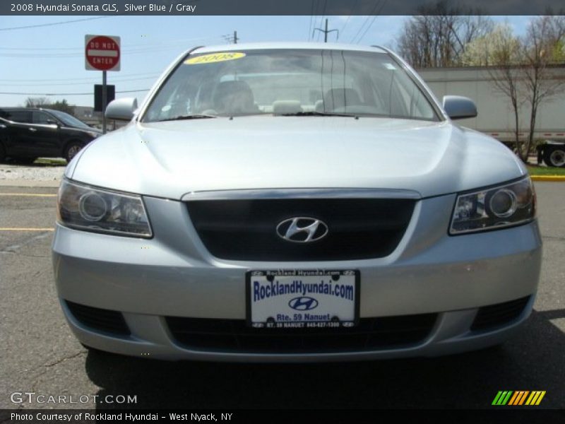 Silver Blue / Gray 2008 Hyundai Sonata GLS