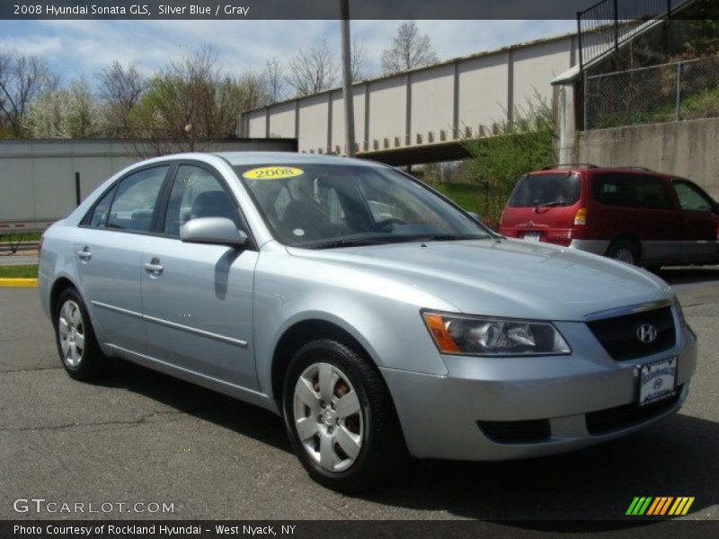 Silver Blue / Gray 2008 Hyundai Sonata GLS