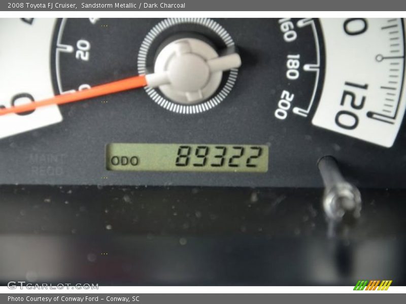 Sandstorm Metallic / Dark Charcoal 2008 Toyota FJ Cruiser