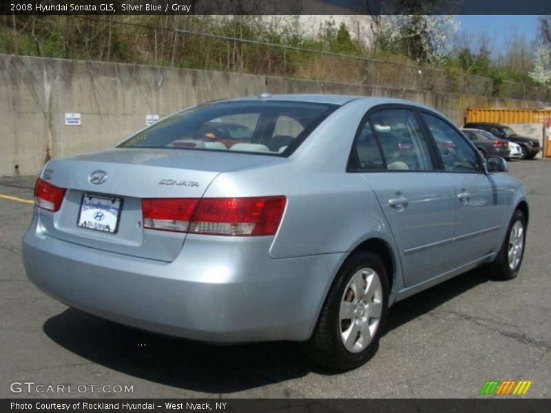 Silver Blue / Gray 2008 Hyundai Sonata GLS