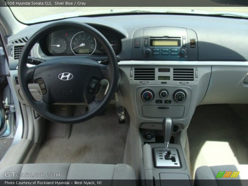Silver Blue / Gray 2008 Hyundai Sonata GLS