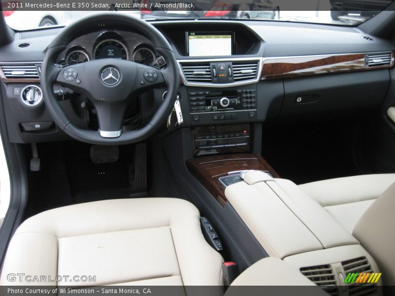 Arctic White / Almond/Black 2011 Mercedes-Benz E 350 Sedan
