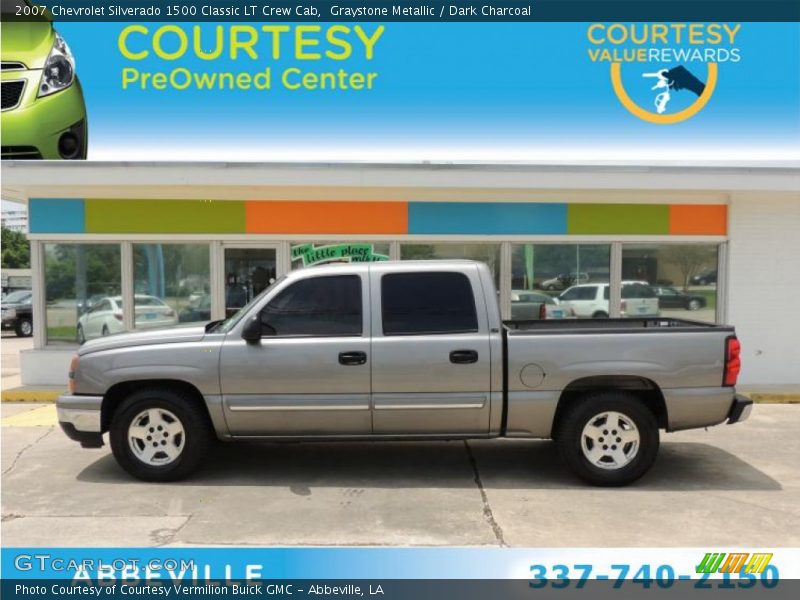 Graystone Metallic / Dark Charcoal 2007 Chevrolet Silverado 1500 Classic LT Crew Cab
