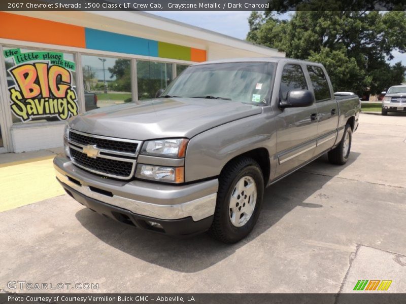 Graystone Metallic / Dark Charcoal 2007 Chevrolet Silverado 1500 Classic LT Crew Cab