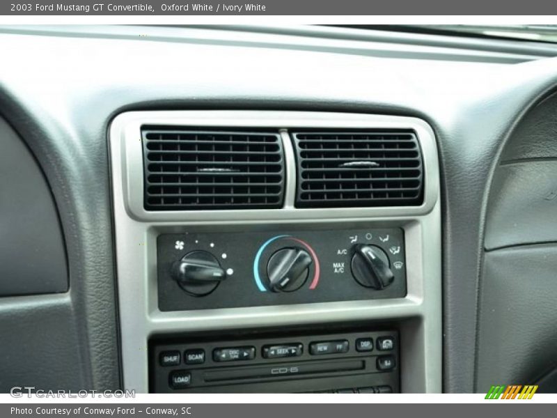Controls of 2003 Mustang GT Convertible