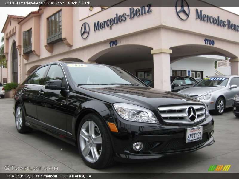 Black / Black 2010 Mercedes-Benz C 300 Sport